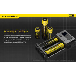 Chargeur Nitecore NCI2 Accélaration de charge