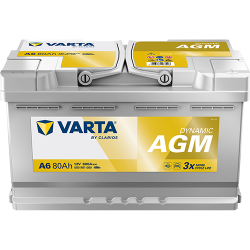 Batterie Auto Varta A6 AGM / xEV 12V 80Ah L4