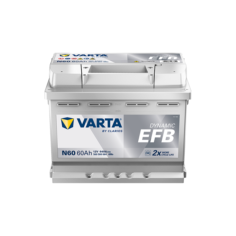 BATTERIE AUTO VARTA DYNAMIC EFB 12V 60Ah 640A START AND STOP