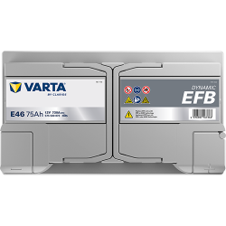 Batterie Auto VARTA BLUE Dynamic EFB E46 12V 75Ah 730Amp Top