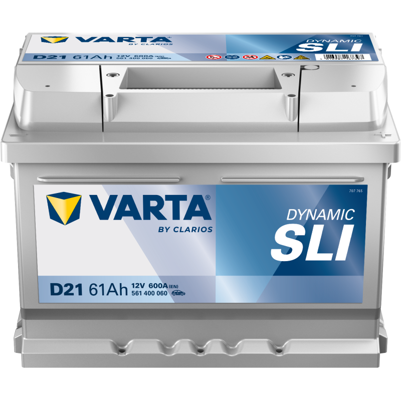 Batterie Auto VARTA Dynamic SLI D21 12V 61Ah 600A 561400060
