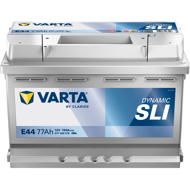Batterie Auto VARTA Dynamic SLI E44 12V 77Ah 780A 577 400 078