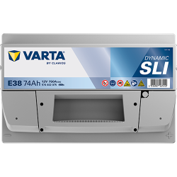 Batterie Auto VARTA Dynamic SLI E38 12V 74Ah 750A 574402075 Top