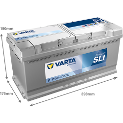 Batterie Auto VARTA Dynamic SLI I1 12V 110Ah 920A Dimensions