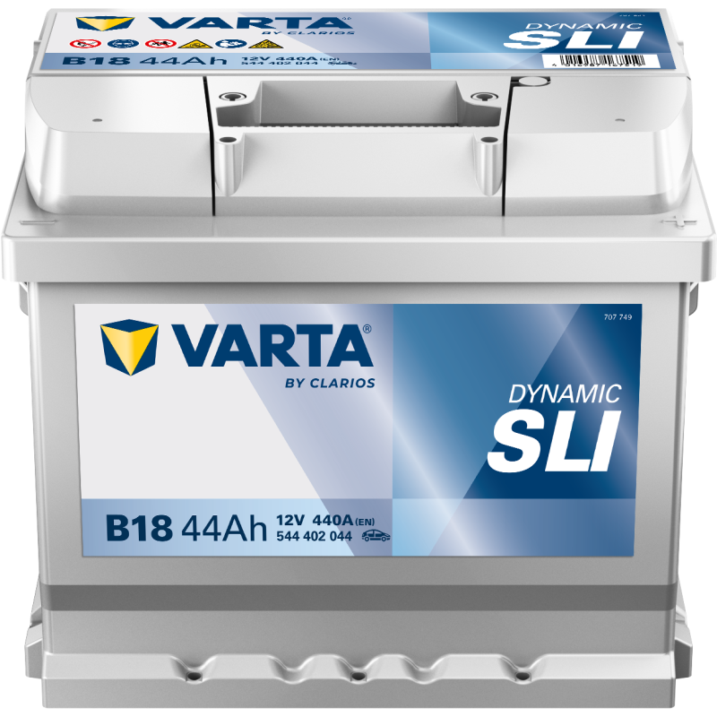 Batterie Auto VARTA Dynamic SLI B18 12V 44Ah 440A 544402044