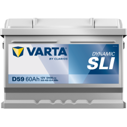 Batterie Auto VARTA Dynamic SLI D59 12V 60Ah 540A 560409054 Front