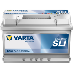 Batterie Auto VARTA Dynamic SLI E43 12V 72Ah 680A 572409068