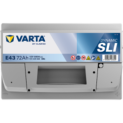 Batterie Auto VARTA Dynamic SLI E43 12V 72Ah 680A 572409068 Top