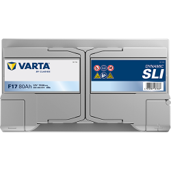 Batterie Auto VARTA Dynamic SLI F17 12V 80Ah 740A 580406074 Top