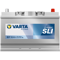Batterie Auto VARTA Dynamic SLI G7 12V 95Ah 830A 595404083 Front