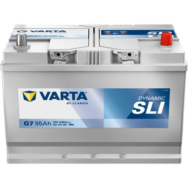 Batterie Auto VARTA Dynamic SLI G7 12V 95Ah 830A 595404083