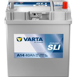 Batterie Auto VARTA Dynamic SLI A14 12V 40Ah 330A 540126033