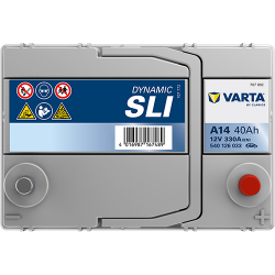 Batterie Auto VARTA Dynamic SLI A14 12V 40Ah 330A 540126033 Top