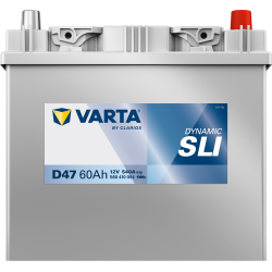Batterie Auto VARTA Dynamic SLI D47 12V 60Ah 540A 560410054 Front