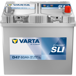 Batterie Auto VARTA Dynamic SLI D47 12V 60Ah 540A 560410054