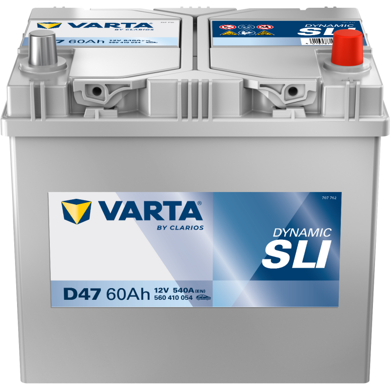 Batterie Auto VARTA Dynamic SLI D47 12V 60Ah 540A 560410054
