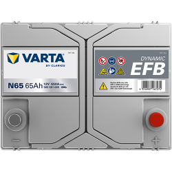 Batterie Auto VARTA Dynamic EFB N65 12 V 65Ah 650A 565501065 Top